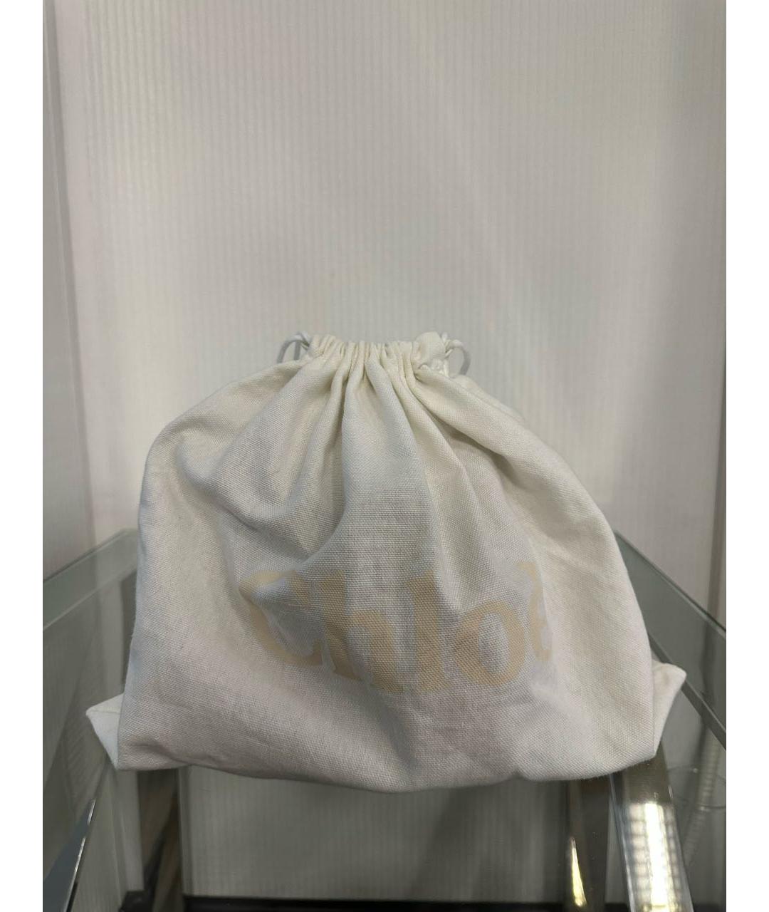 CHLOE Бежевая кожаная сумка через плечо, фото 7