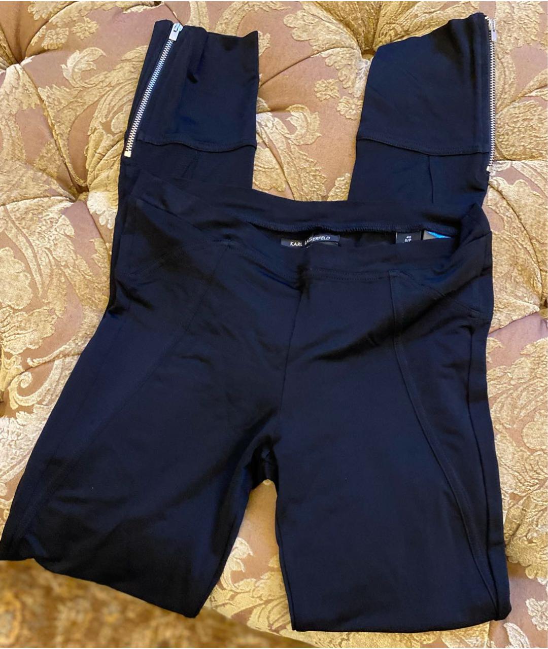 KARL LAGERFELD Черные вискозные спортивные брюки и шорты, фото 4