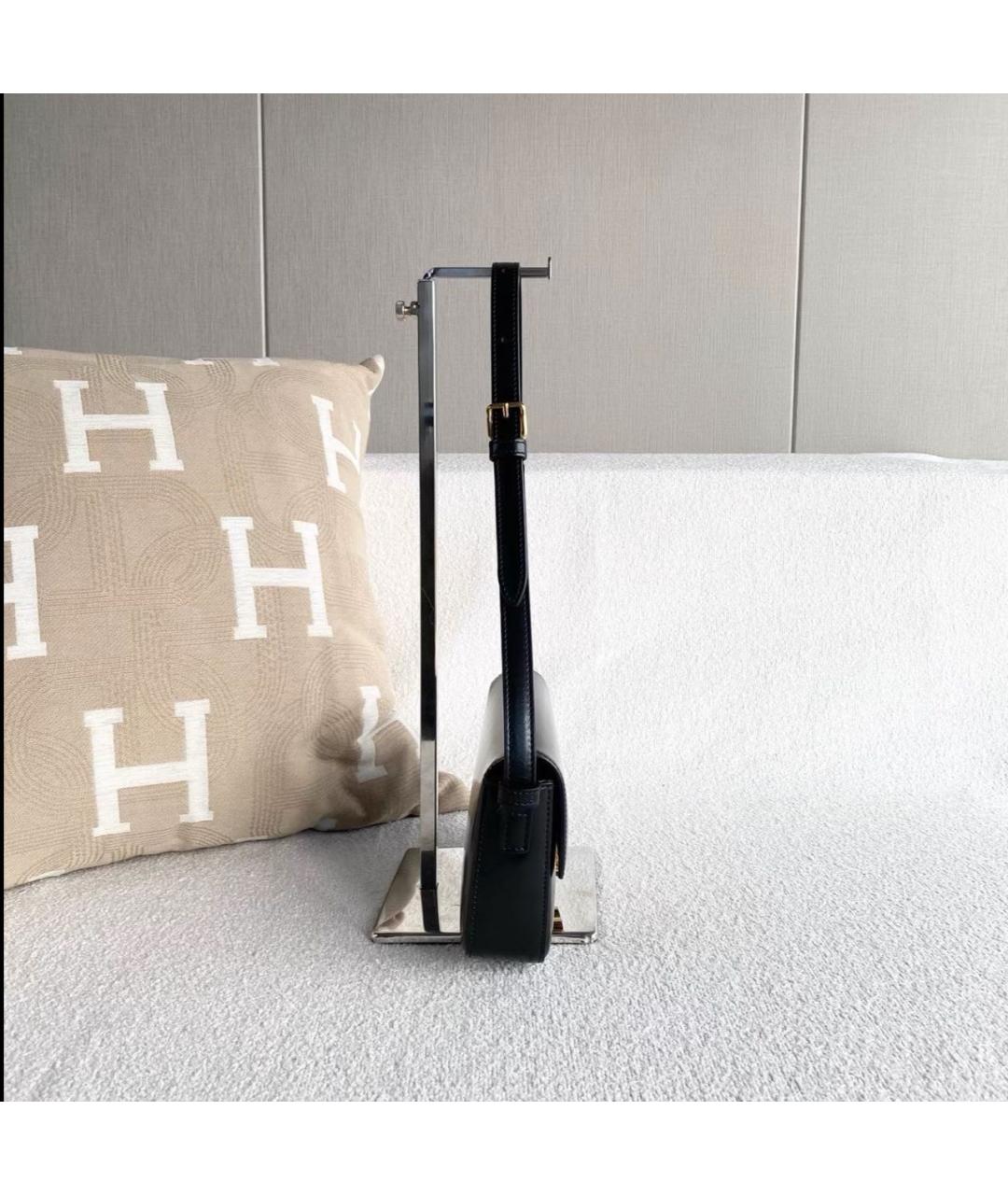 CELINE Черная кожаная сумка через плечо, фото 2