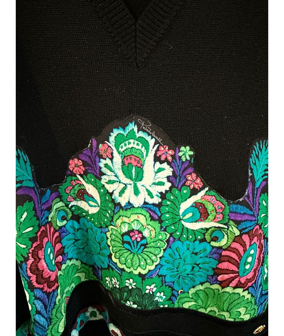 ROBERTO CAVALLI Черный шерстяной джемпер / свитер, фото 6