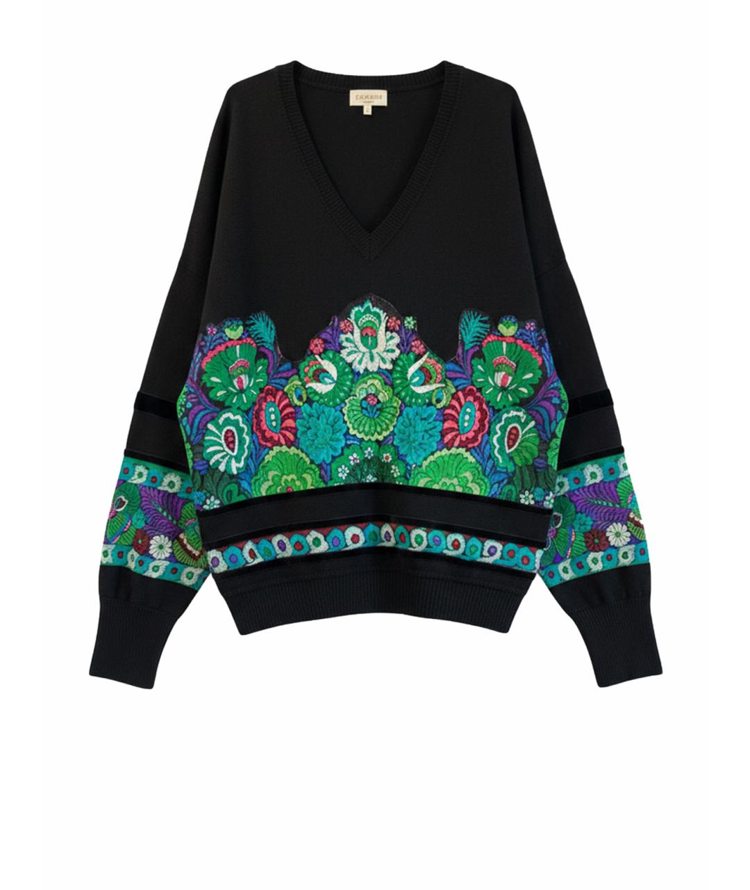 ROBERTO CAVALLI Черный шерстяной джемпер / свитер, фото 8