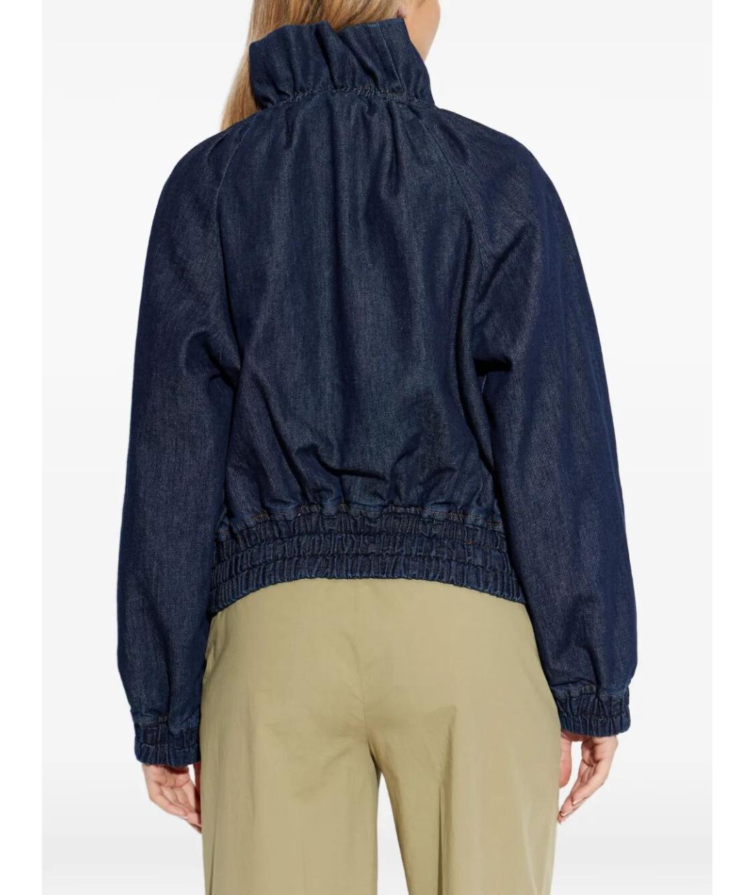 DRIES VAN NOTEN Синяя хлопковая куртка, фото 5