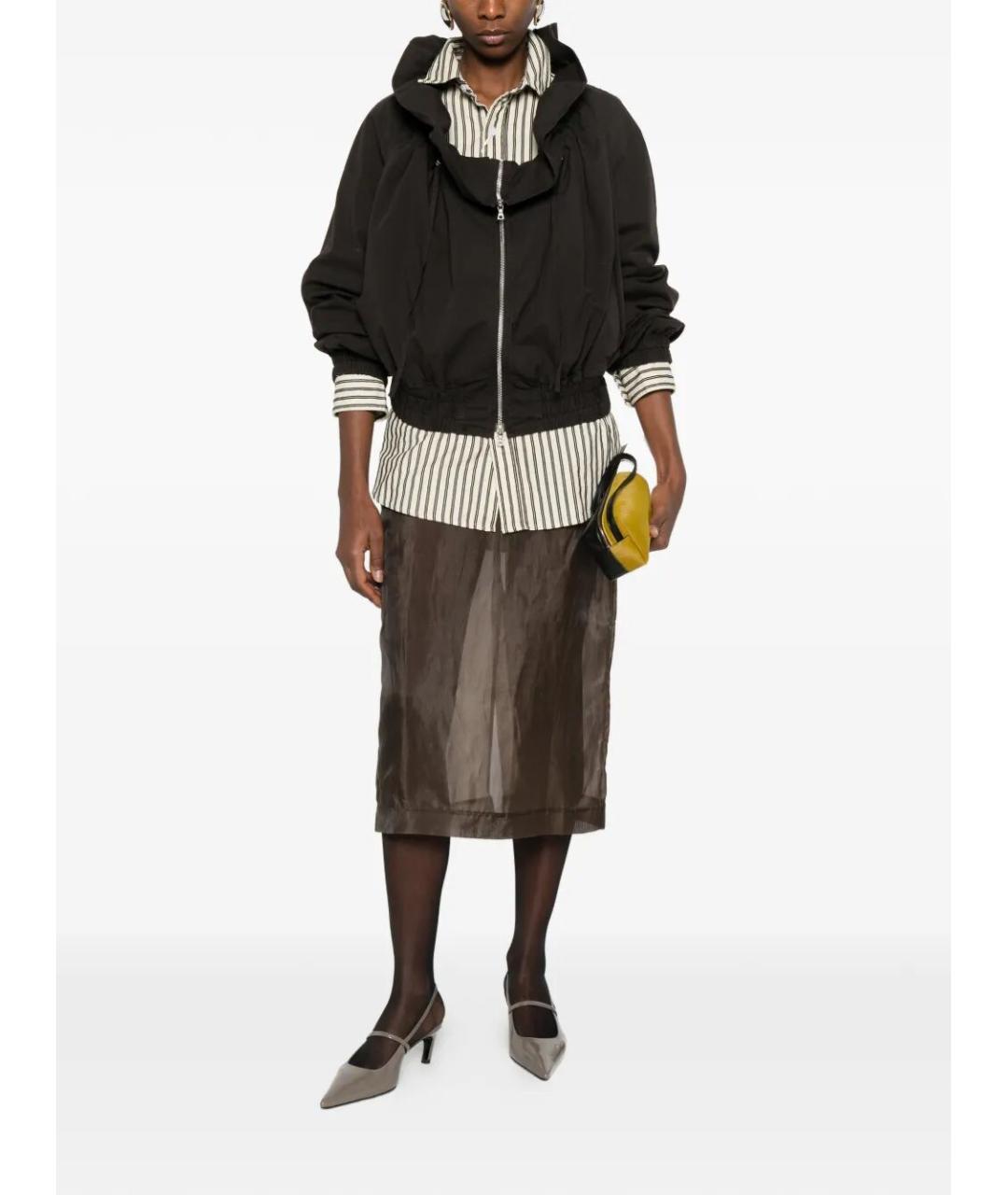 DRIES VAN NOTEN Коричневая хлопковая куртка, фото 2