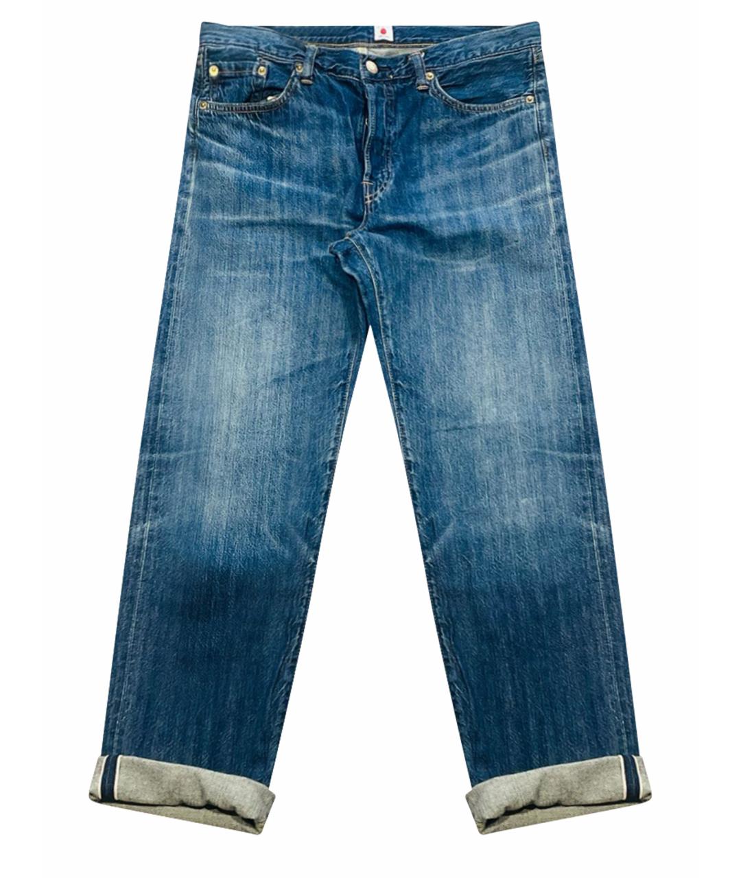 EDWIN Синие хлопковые джинсы скинни, фото 1