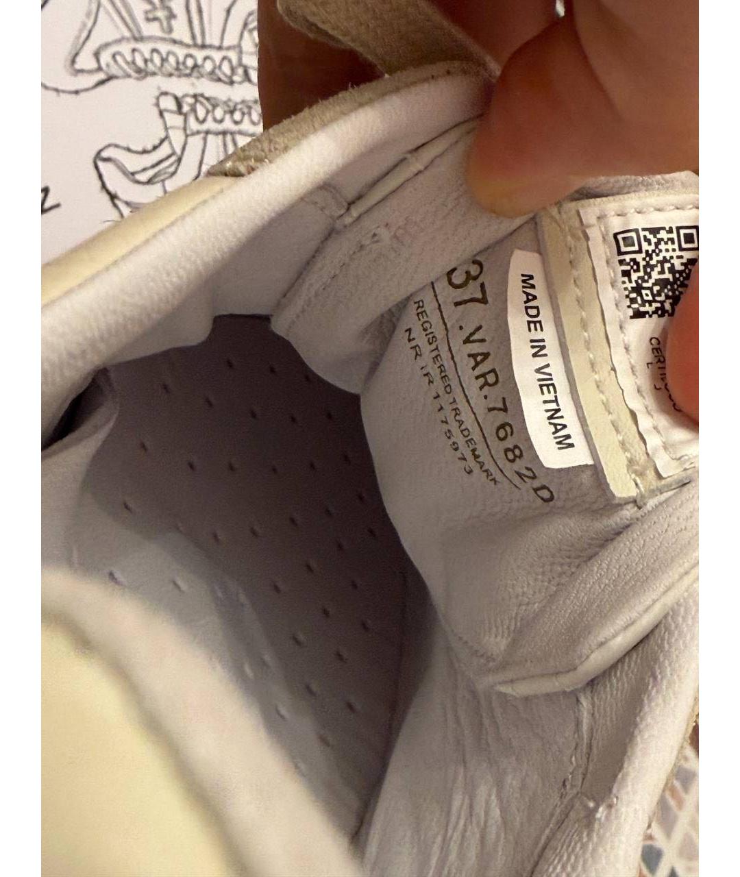 PREMIATA Бежевые замшевые кроссовки, фото 4