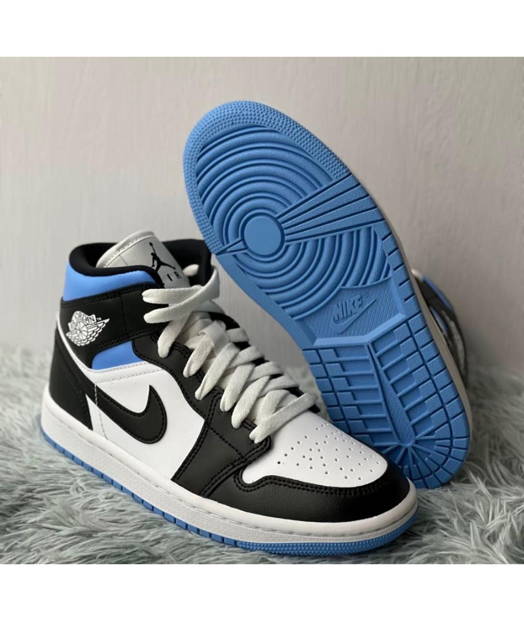 JORDAN Белые кожаные кроссовки, фото 2