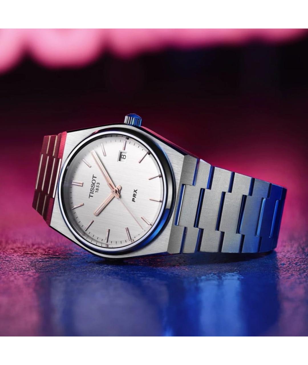 TISSOT Серебряные стальные часы, фото 6