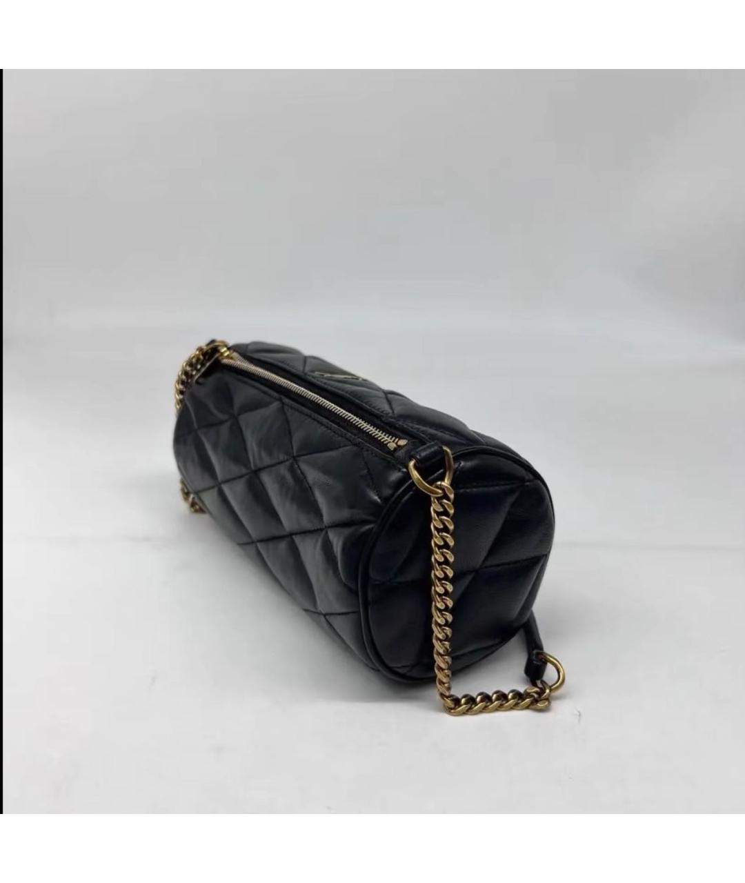 SAINT LAURENT Черная кожаная сумка через плечо, фото 4