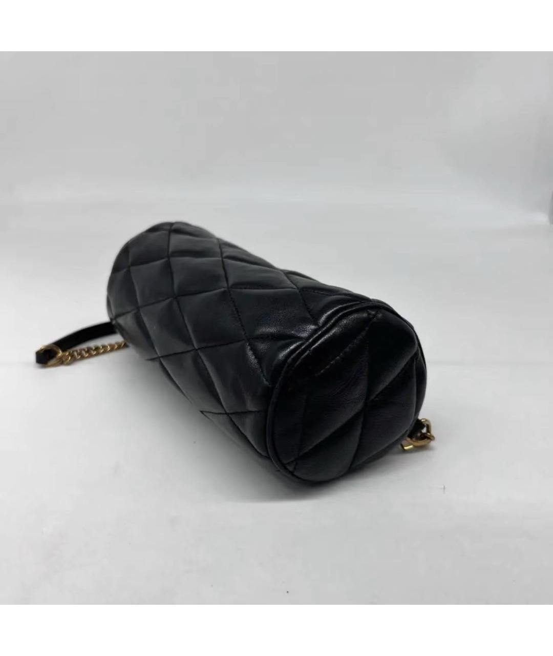 SAINT LAURENT Черная кожаная сумка через плечо, фото 8