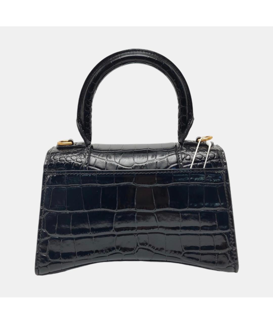 BALENCIAGA Черная кожаная сумка через плечо, фото 2