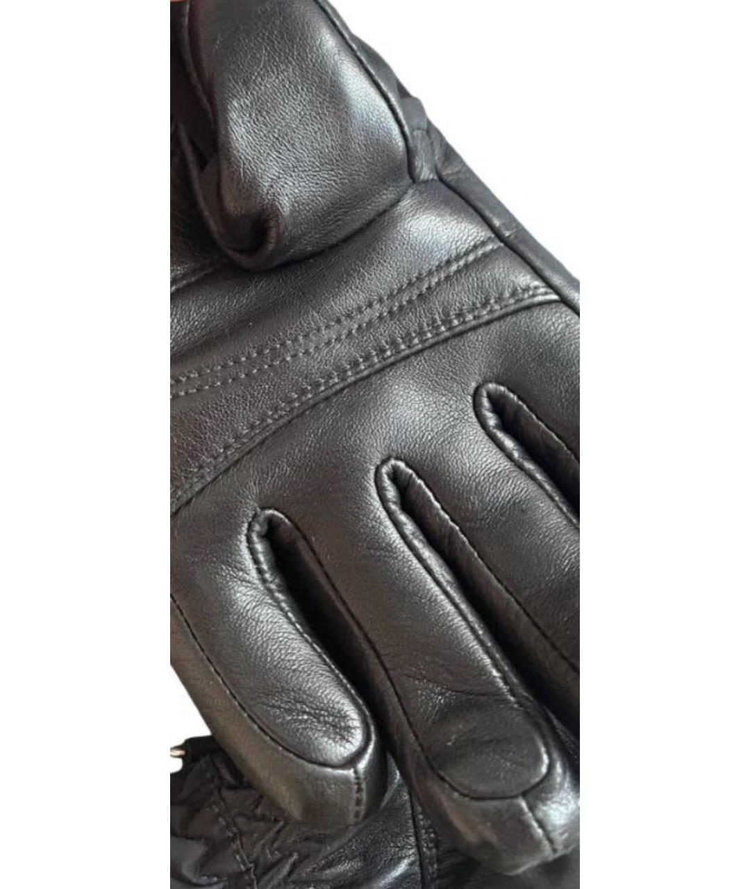 BOGNER Черные кожаные перчатки, фото 3