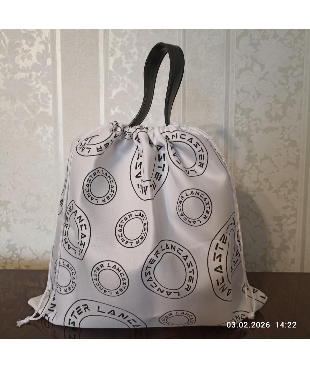 LANCASTER Черная кожаная сумка через плечо, фото 2