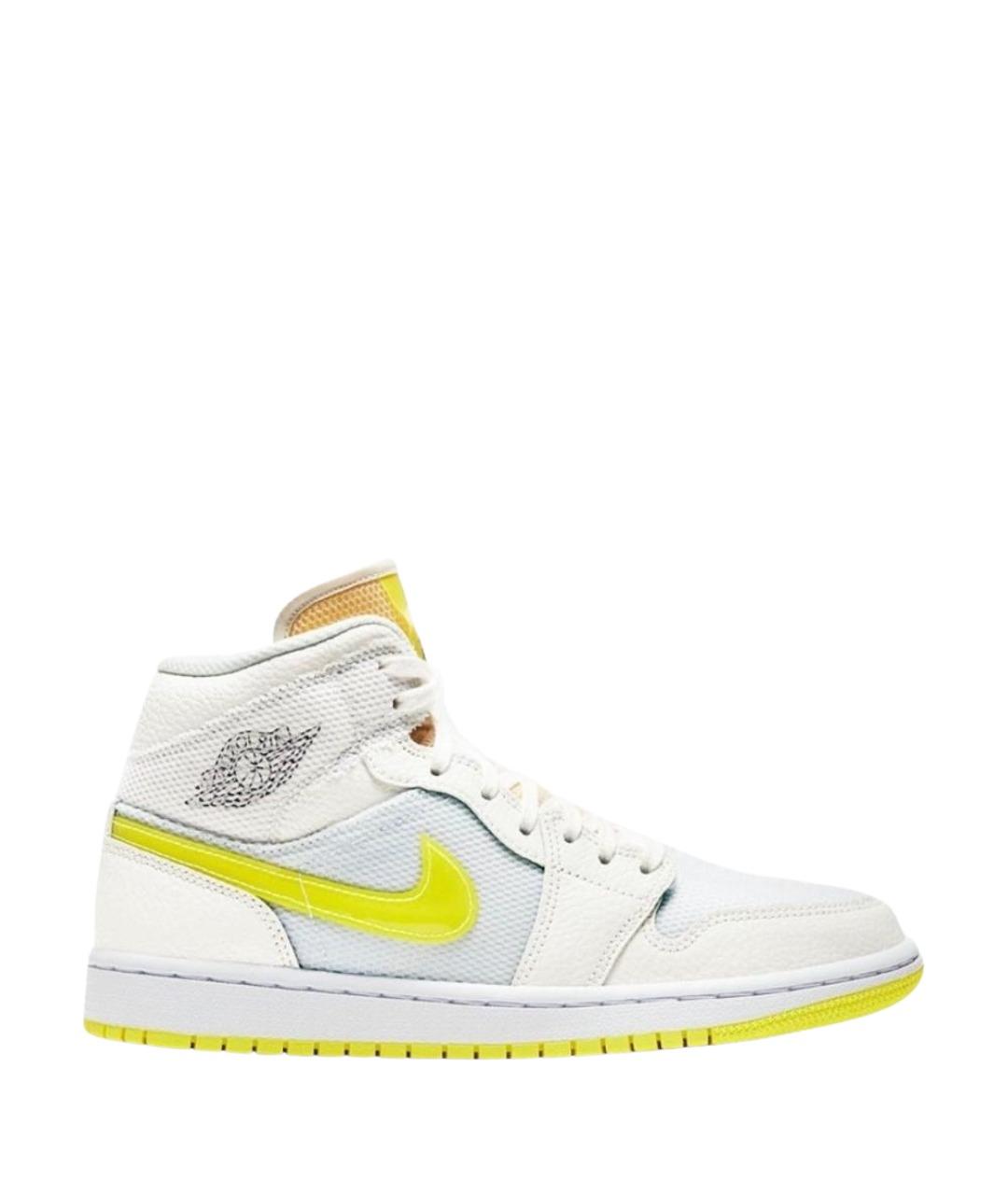 JORDAN Желтые текстильные кроссовки, фото 1