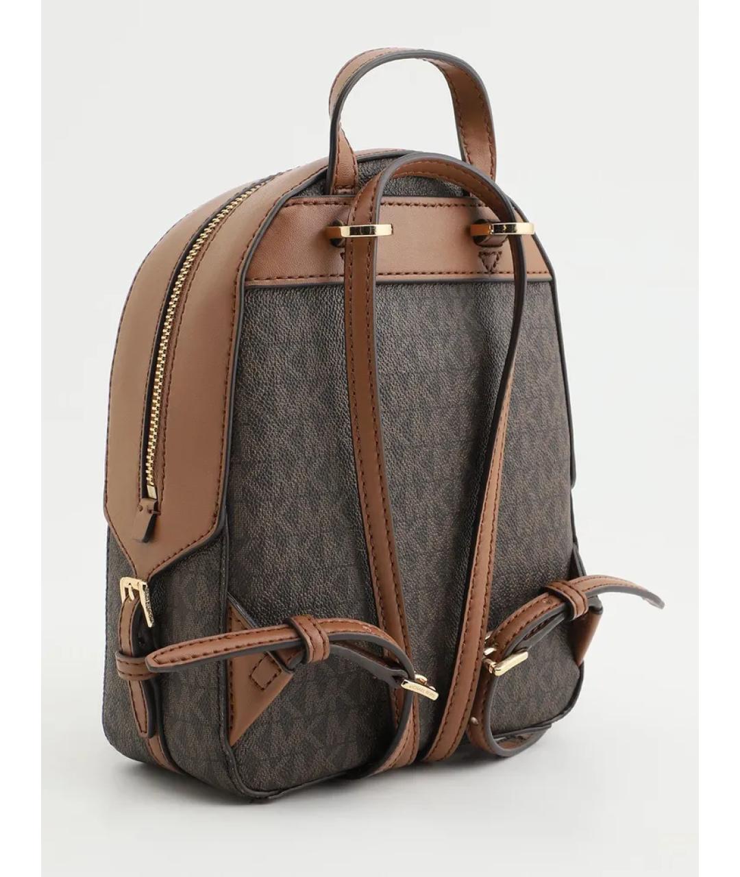 MICHAEL KORS Коричневый рюкзак из искусственной кожи, фото 8