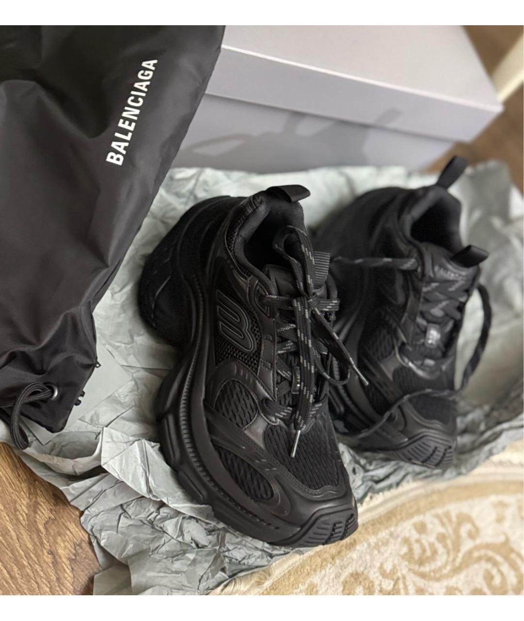 BALENCIAGA Черные текстильные кроссовки, фото 5