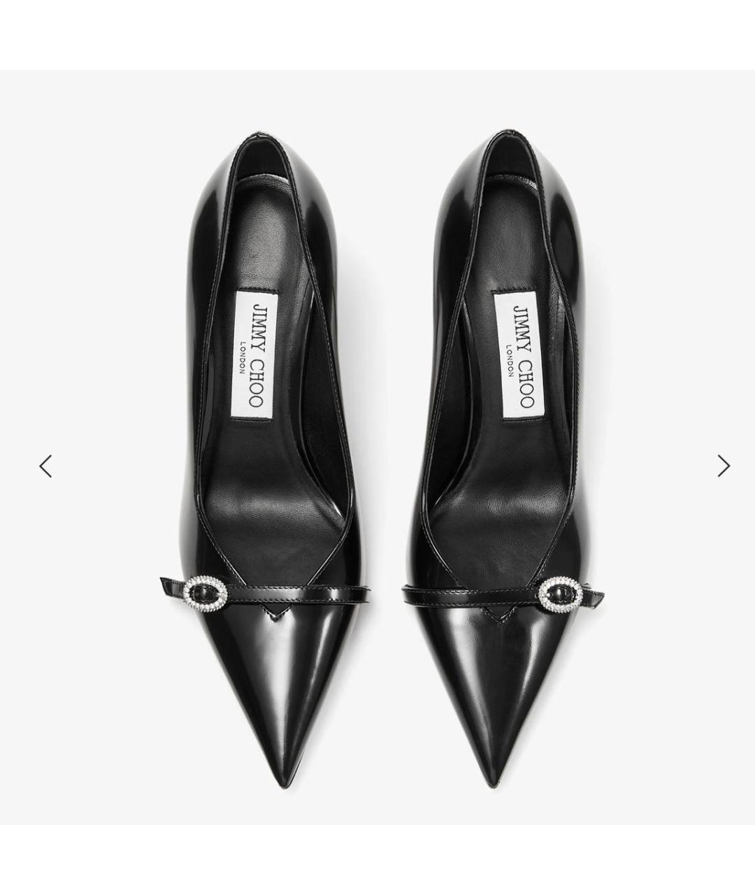 JIMMY CHOO Черные кожаные туфли, фото 4