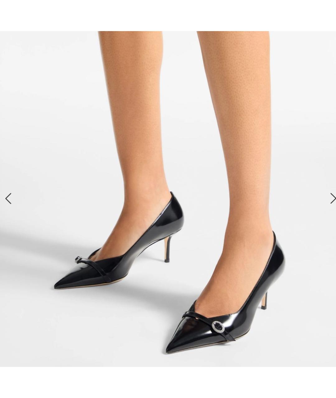 JIMMY CHOO Черные кожаные туфли, фото 2