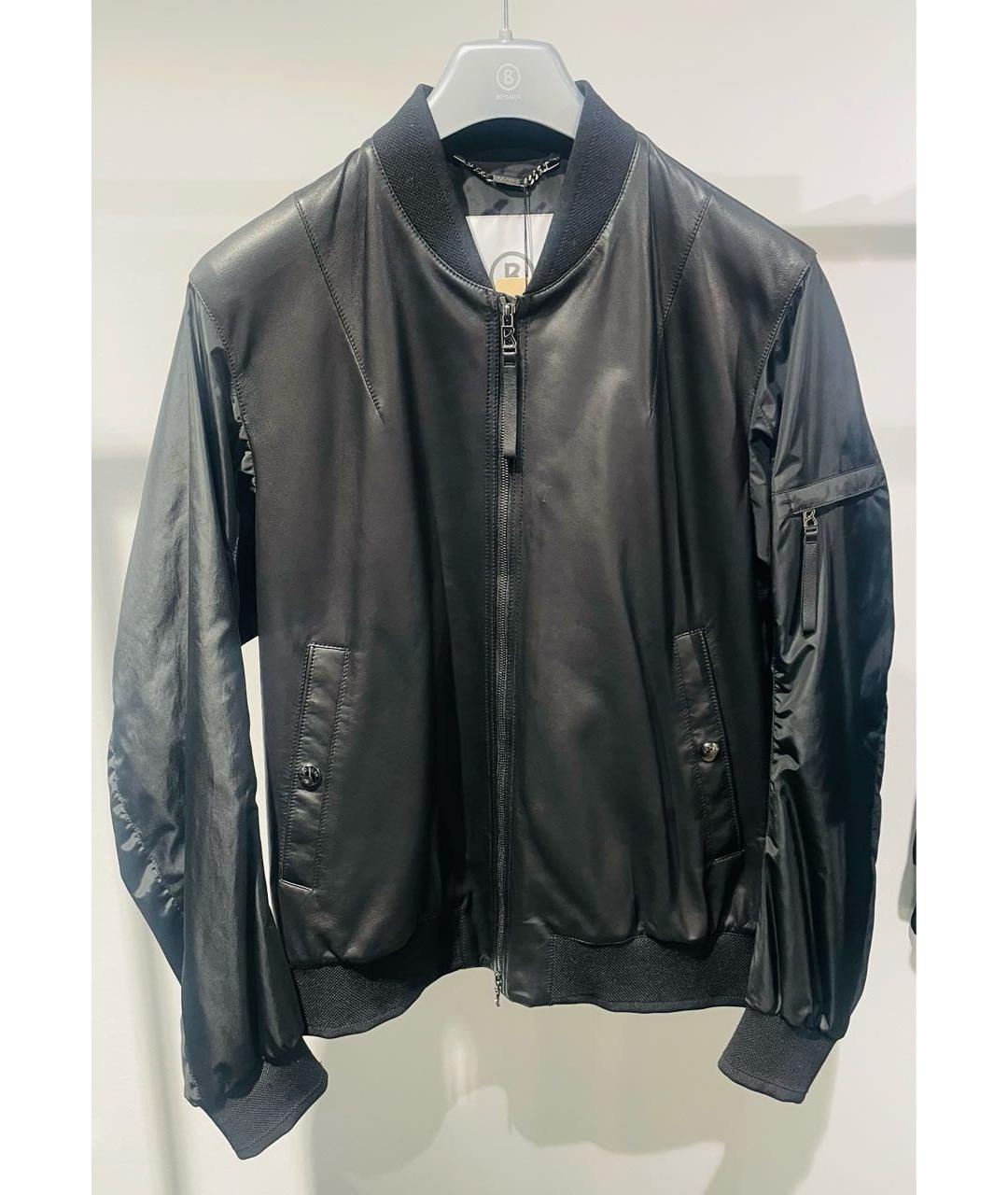BOGNER Черная кожаная куртка, фото 9