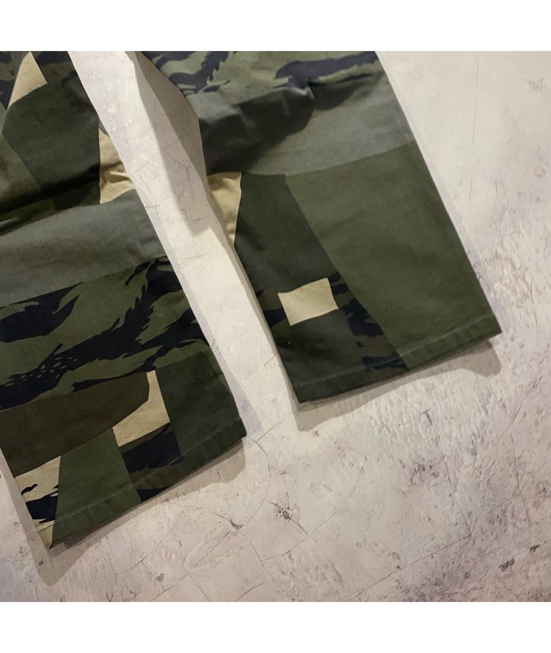 CARHARTT WIP Зеленые хлопковые брюки широкие, фото 4