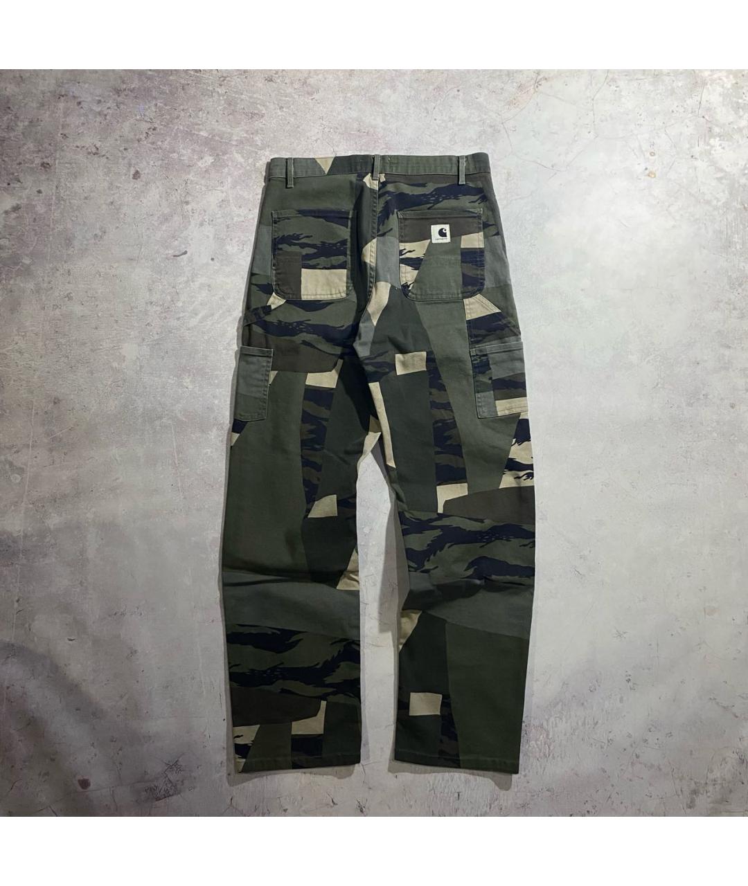 CARHARTT WIP Зеленые хлопковые брюки широкие, фото 7