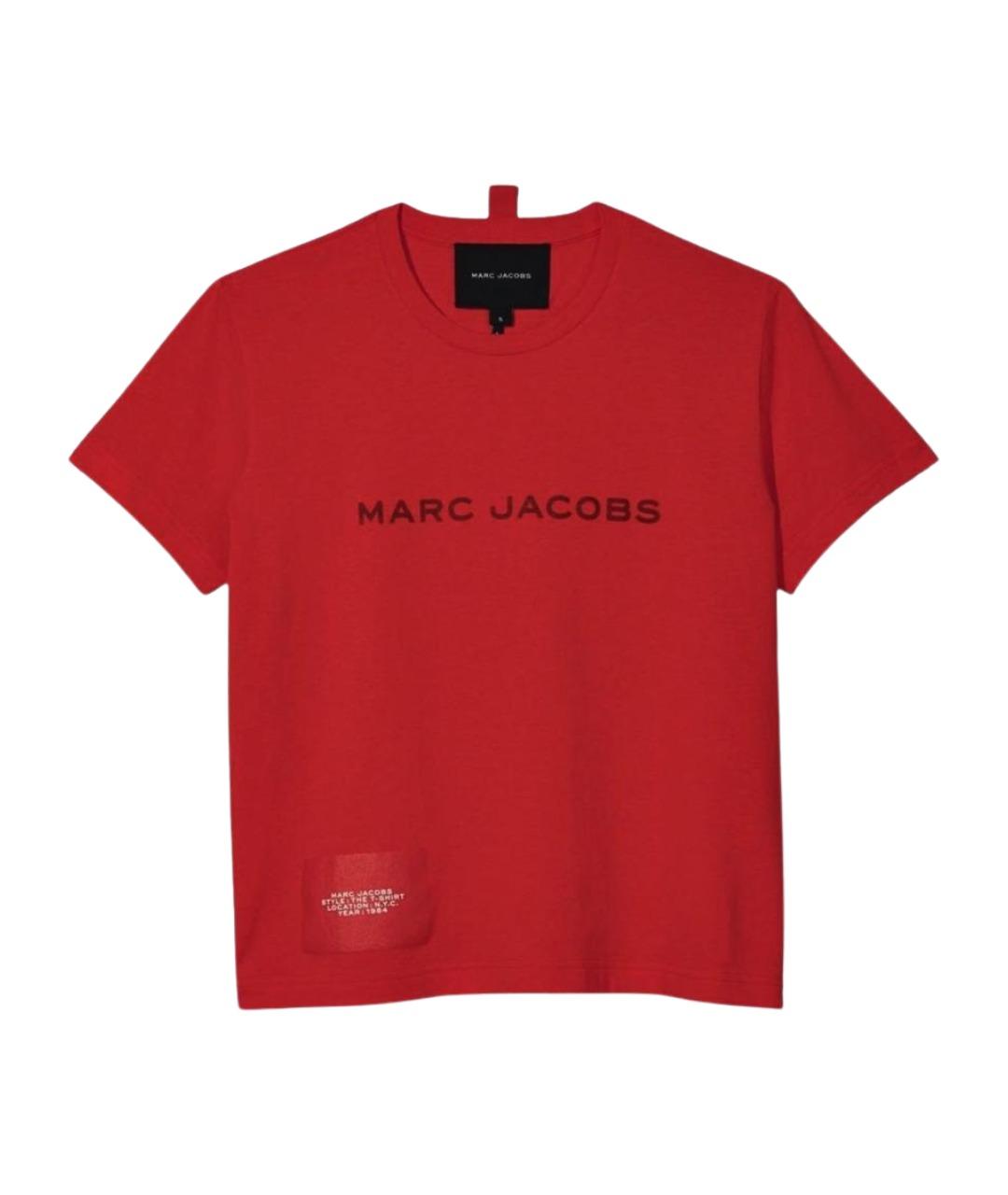 MARC JACOBS Красная хлопковая футболка, фото 1