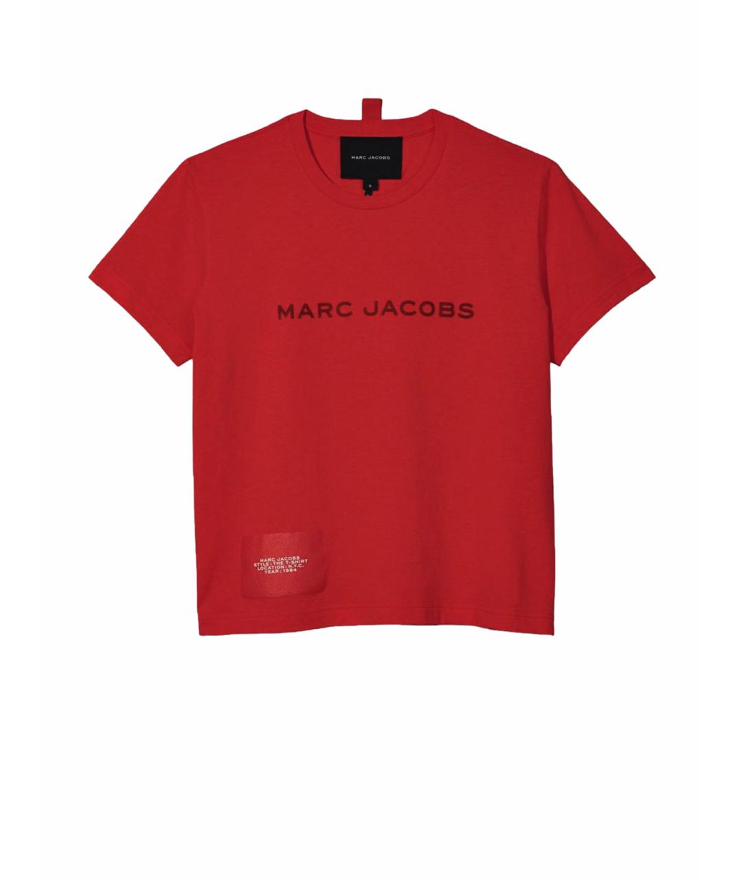 MARC JACOBS Красная хлопковая футболка, фото 6