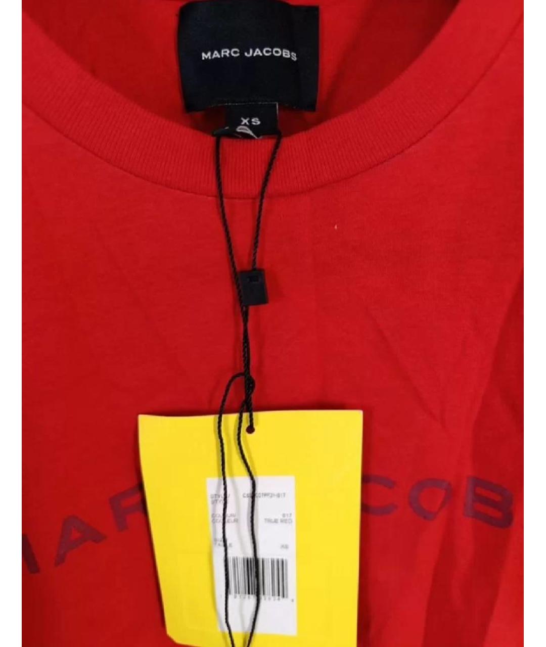 MARC JACOBS Красная хлопковая футболка, фото 2