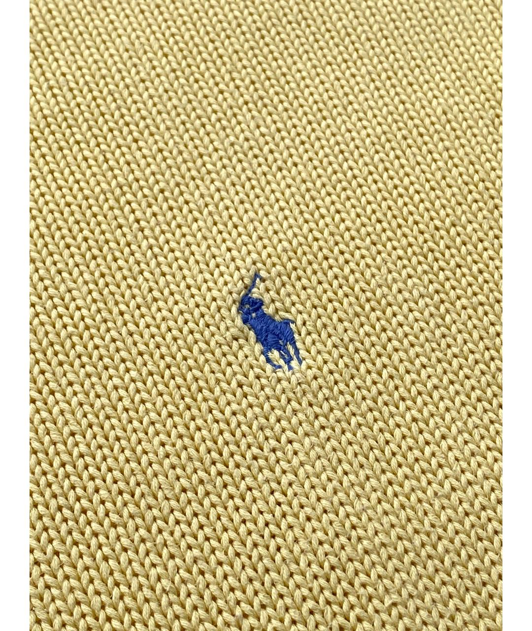 POLO RALPH LAUREN Желтый хлопковый джемпер / свитер, фото 3