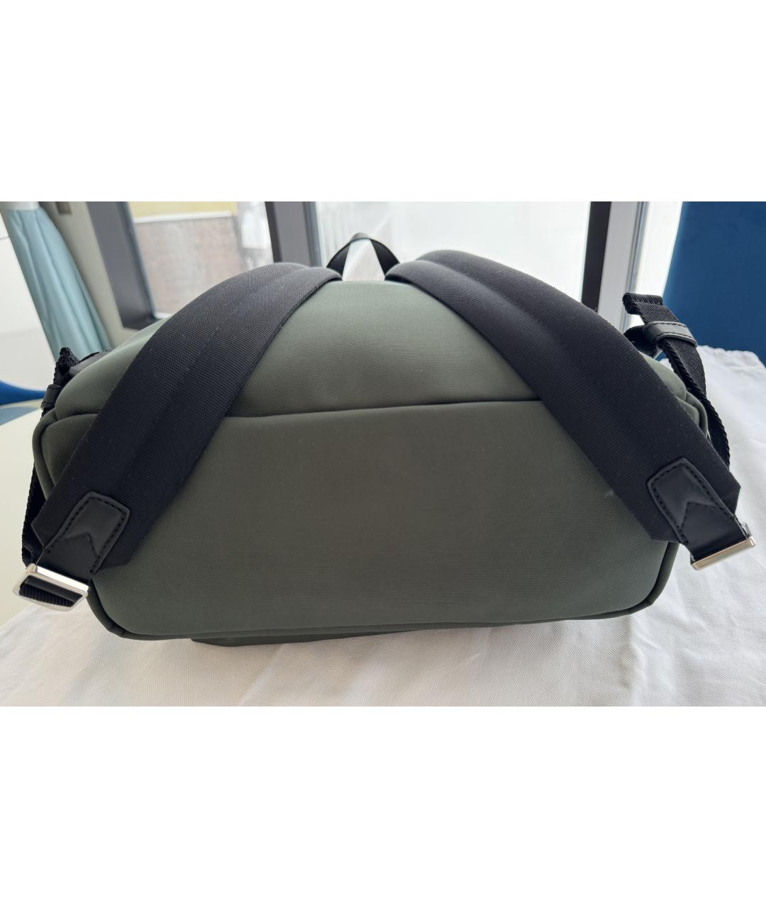 MONCLER Хаки синтетический рюкзак, фото 9