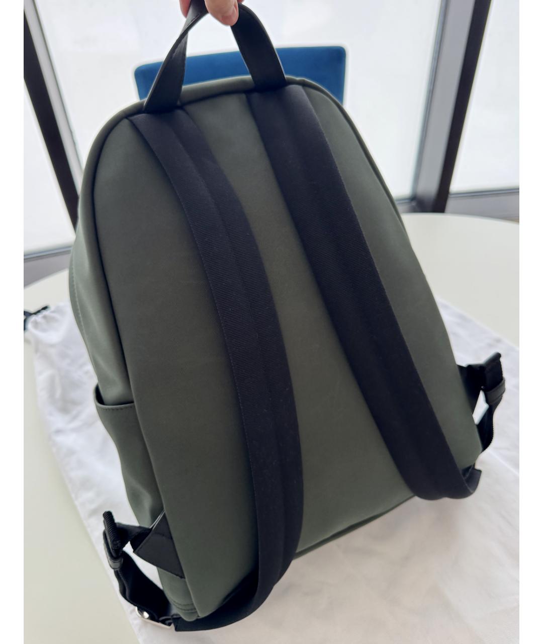 MONCLER Хаки синтетический рюкзак, фото 3