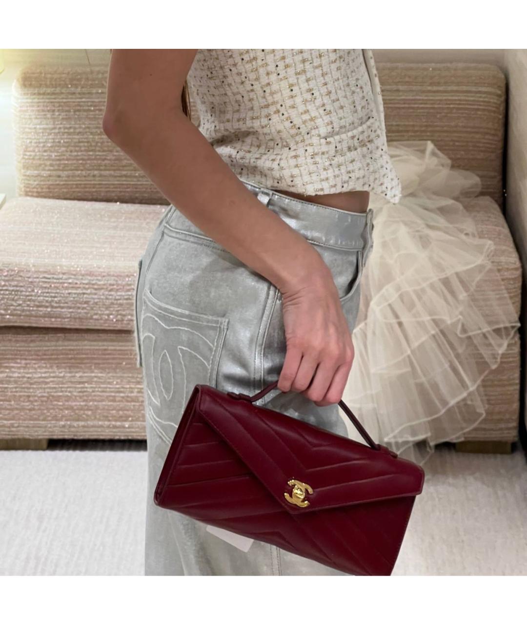 CHANEL Серебряные хлопко-сиацелловые прямые джинсы, фото 5