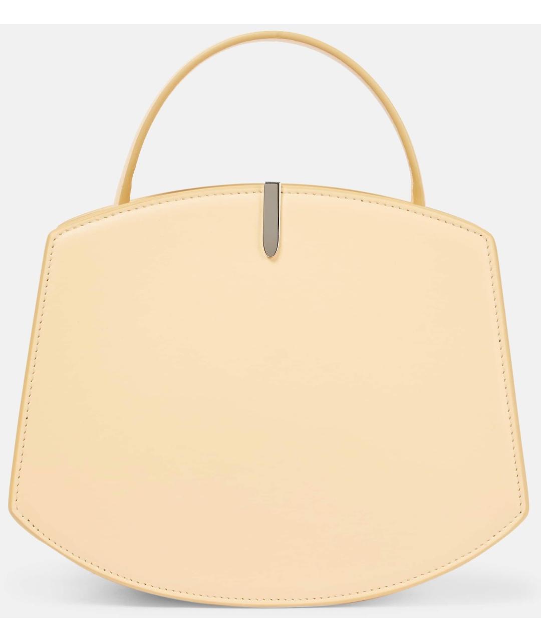 Savette Бежевая кожаная сумка с короткими ручками, фото 6