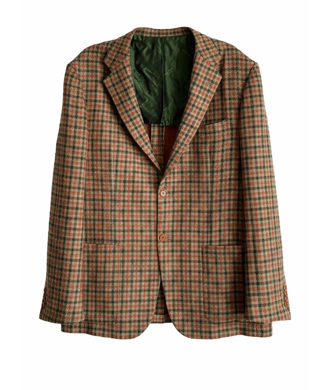 KITON Коричневый кашемировый пиджак, фото 1