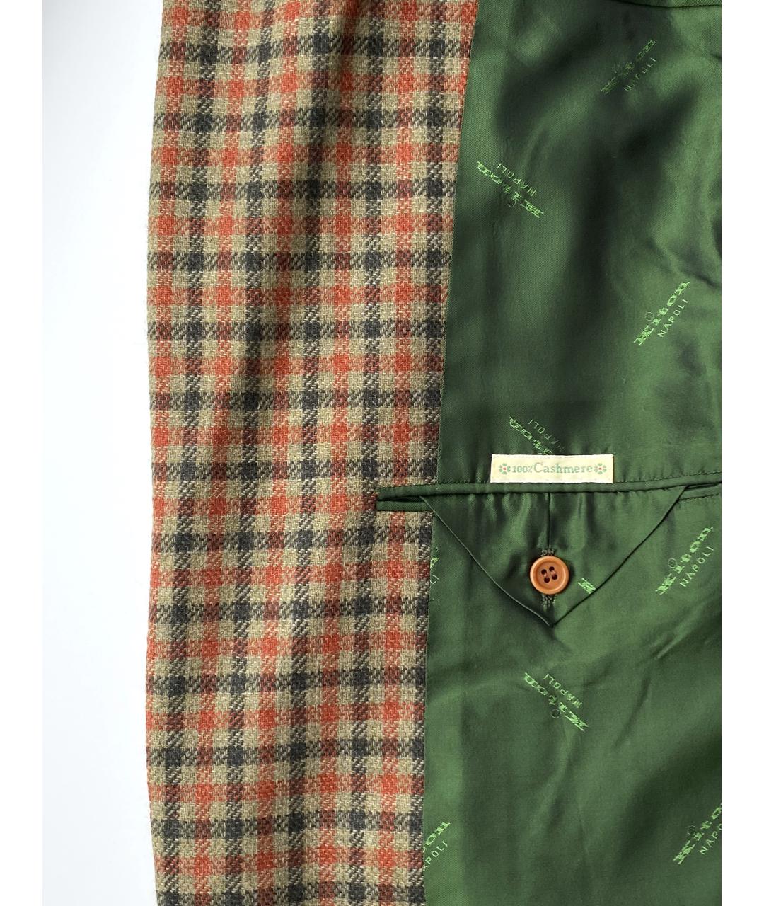 KITON Коричневый кашемировый пиджак, фото 9