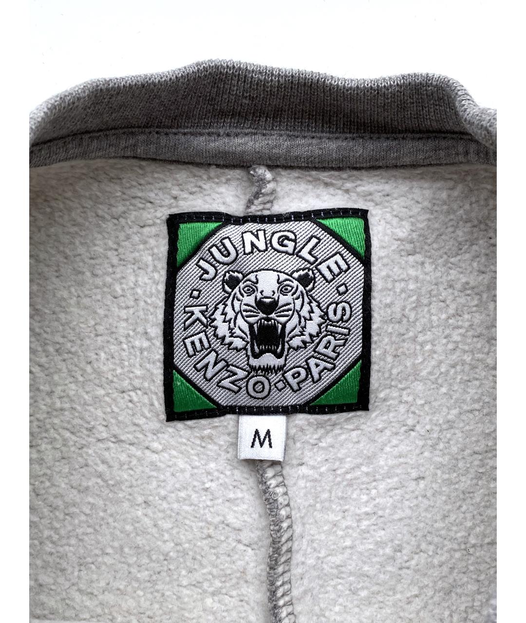 KENZO Серое хлопковое повседневное платье, фото 3