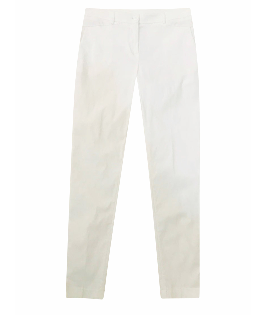 TWIN-SET Белые вискозные брюки узкие, фото 1