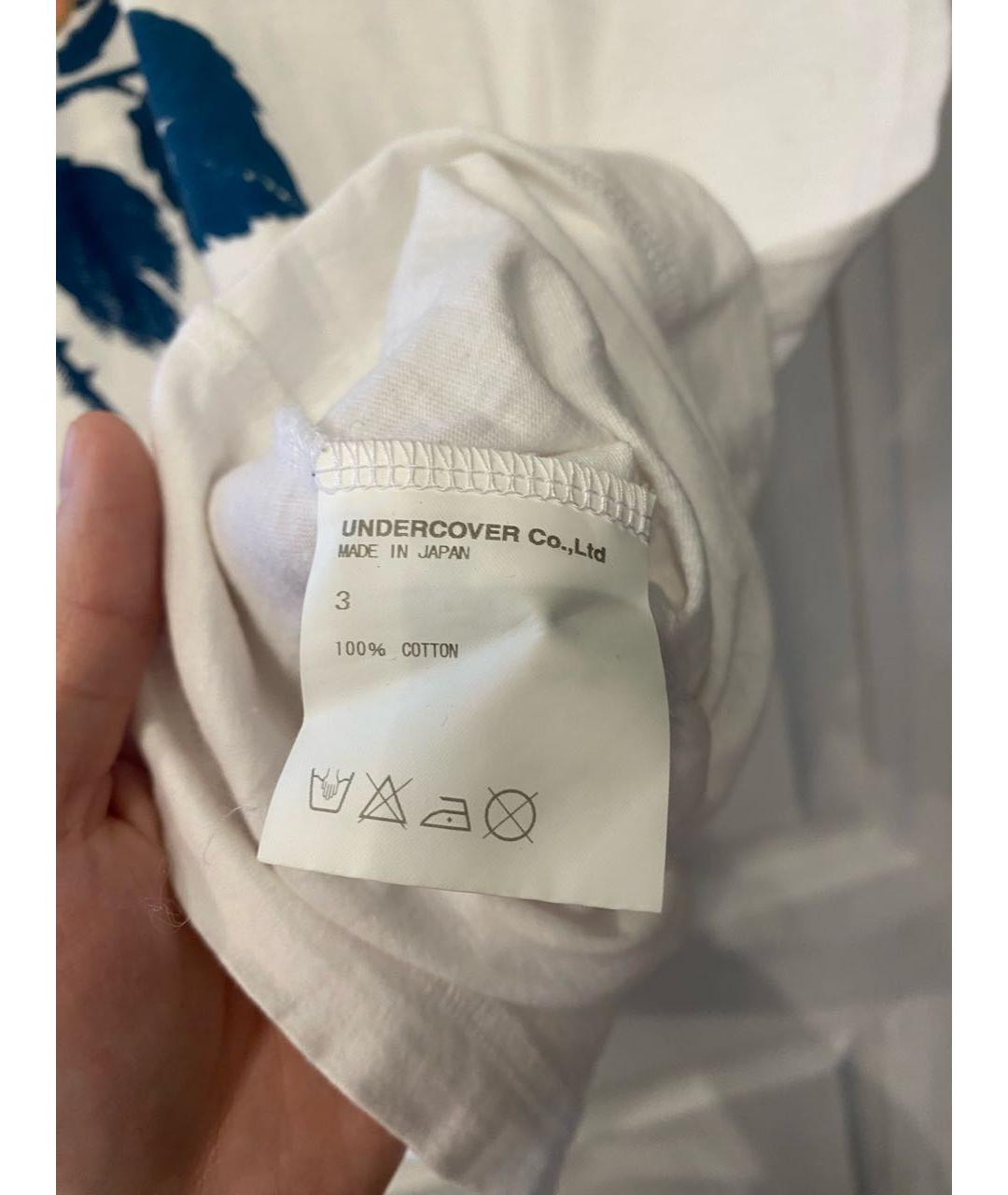 UNDERCOVER Белая хлопковая футболка, фото 4