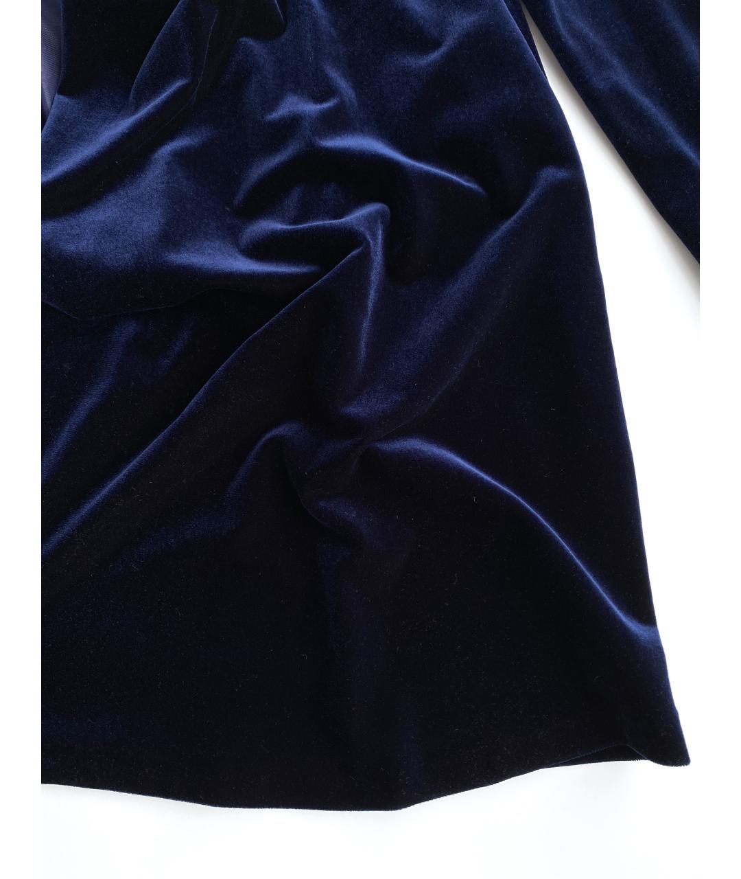 GIVENCHY Темно-синий бархатный жакет/пиджак, фото 5