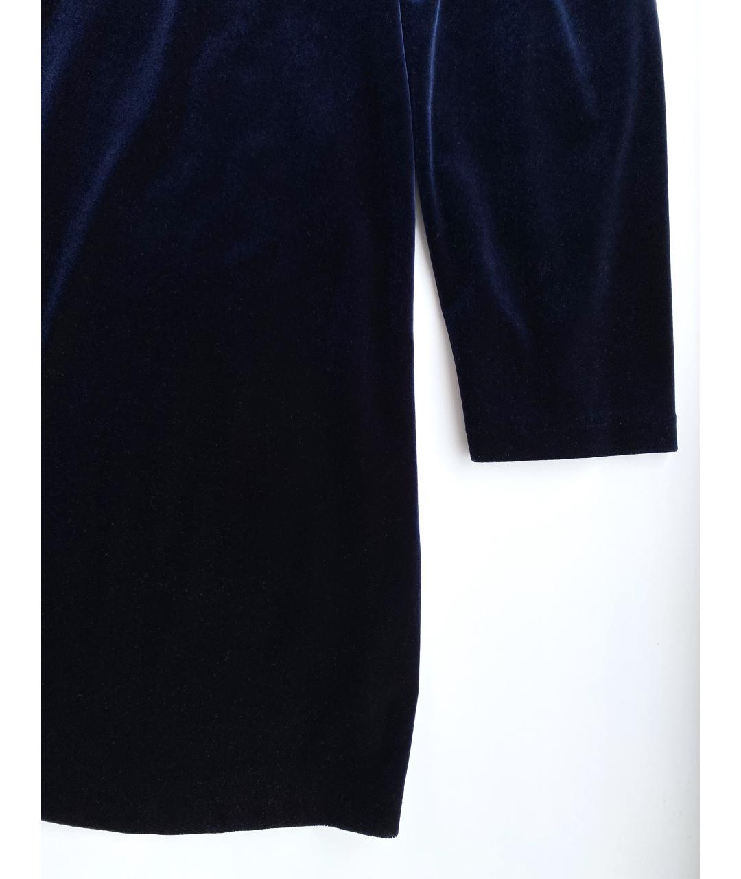 GIVENCHY Темно-синий бархатный жакет/пиджак, фото 3