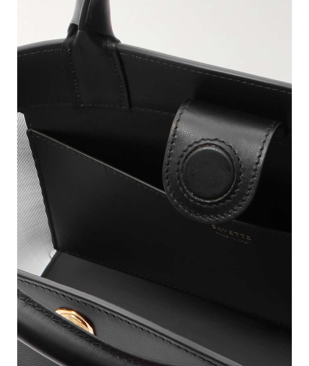 Savette Черная сумка с короткими ручками, фото 6