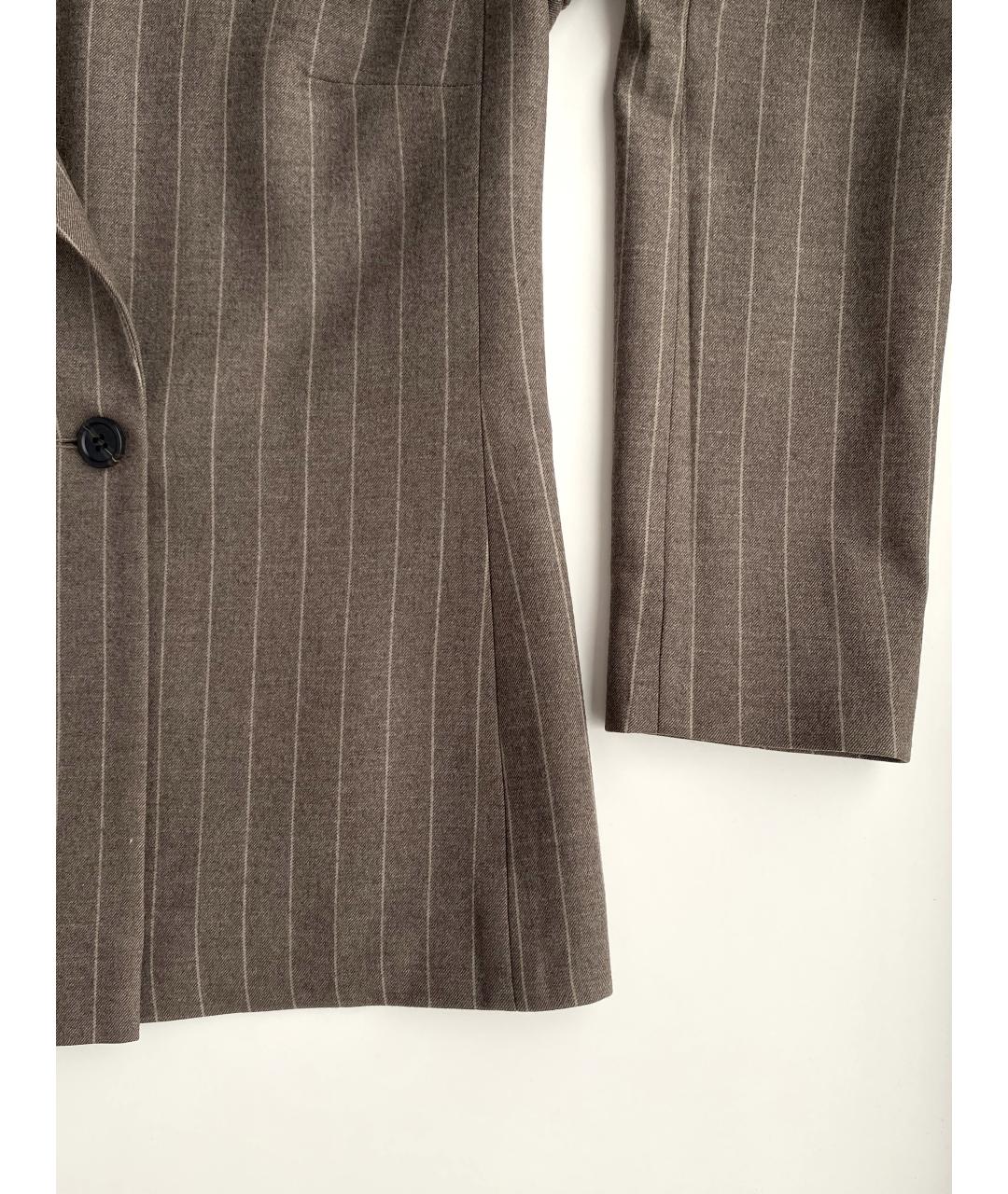 12 STOREEZ Коричневый шерстяной костюм с юбками, фото 5