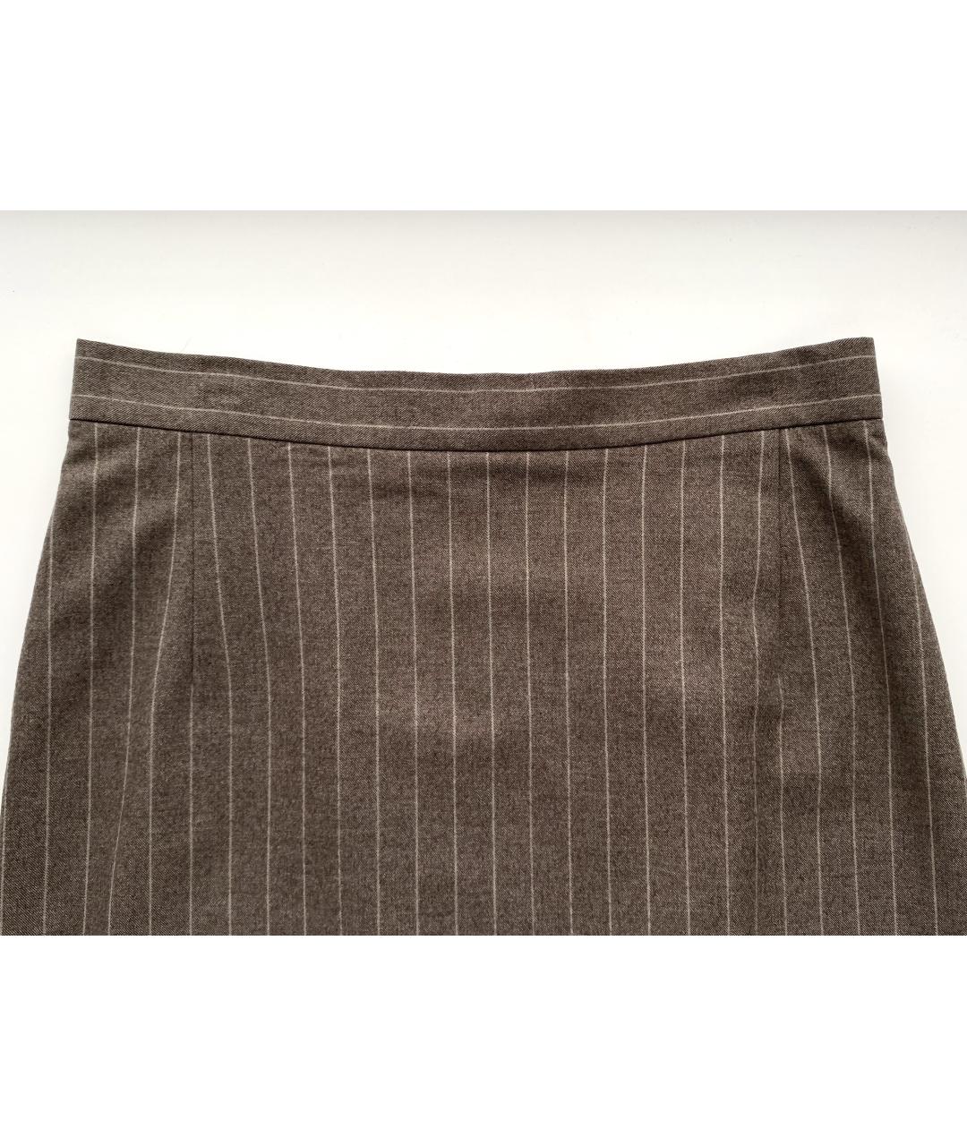 12 STOREEZ Коричневый шерстяной костюм с юбками, фото 8