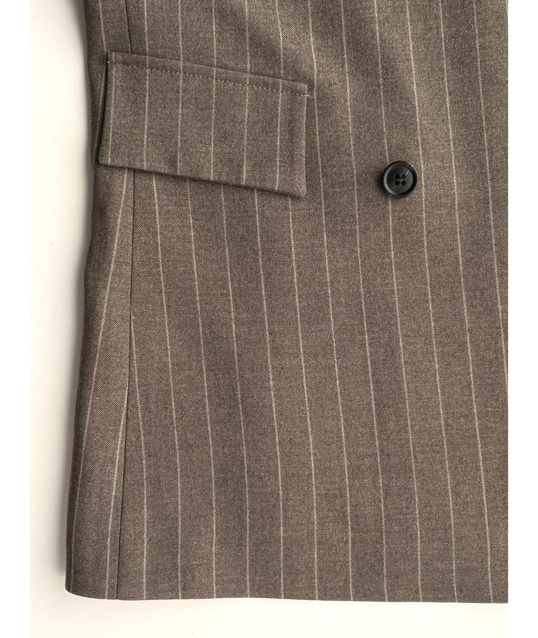 12 STOREEZ Коричневый шерстяной костюм с юбками, фото 6