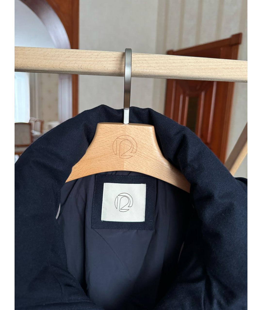 12 STOREEZ Темно-синий шерстяной пуховик, фото 3