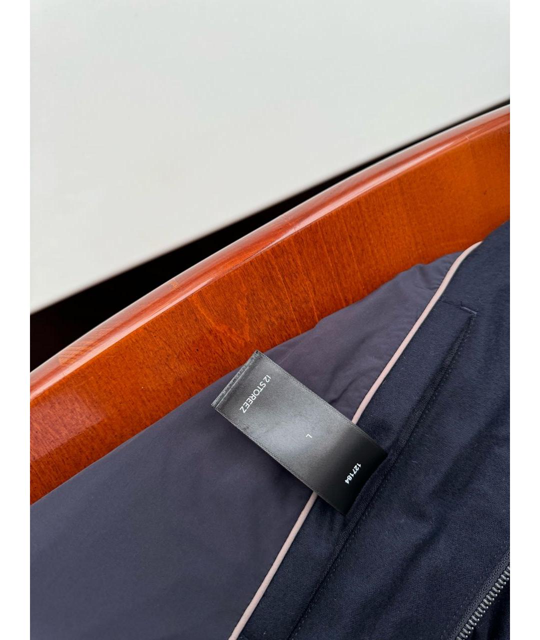 12 STOREEZ Темно-синий шерстяной пуховик, фото 5