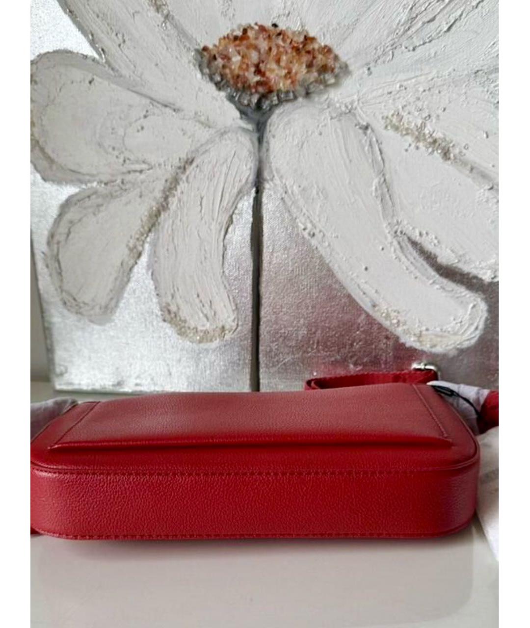 CALVIN KLEIN Красная сумка через плечо из искусственной кожи, фото 6