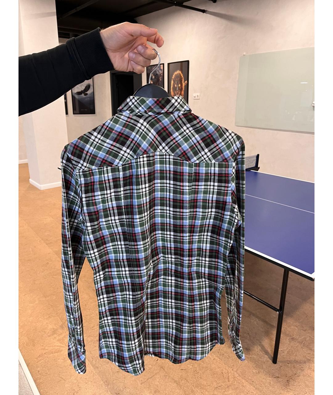 DOLCE&GABBANA Мульти хлопковая кэжуал рубашка, фото 2