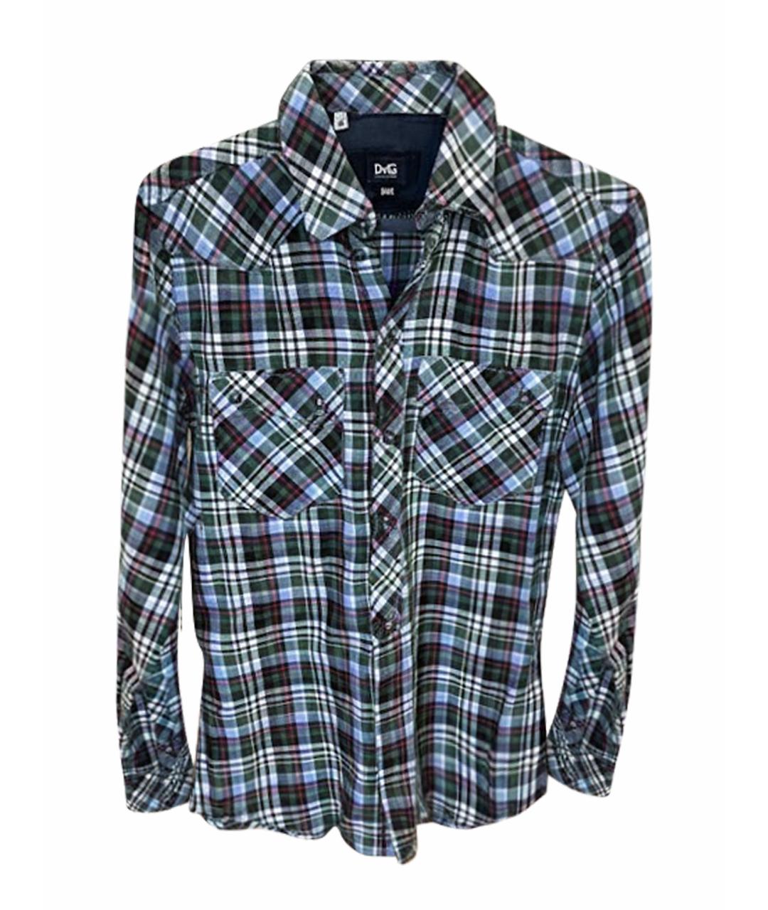 DOLCE&GABBANA Мульти хлопковая кэжуал рубашка, фото 1