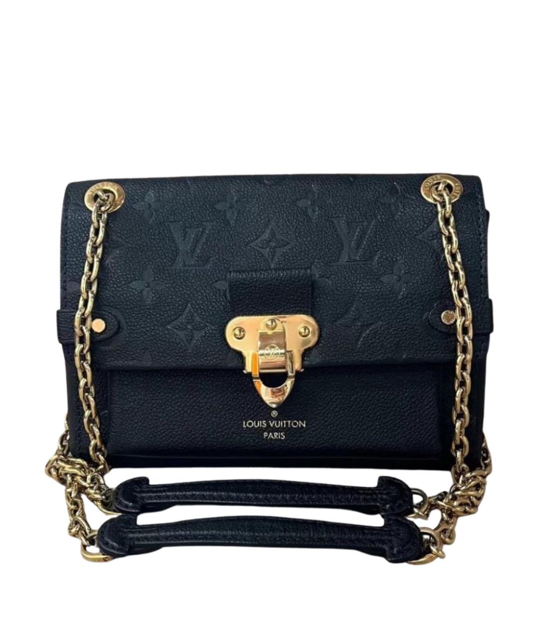 LOUIS VUITTON Черная кожаная сумка через плечо, фото 1