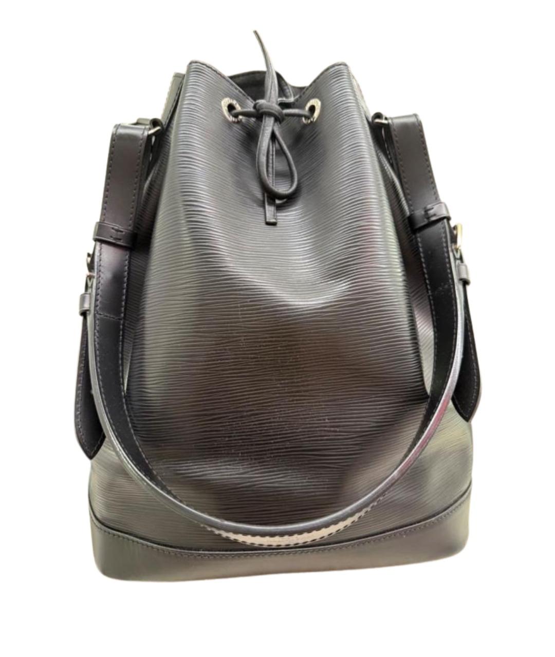 LOUIS VUITTON Черная кожаная сумка через плечо, фото 1